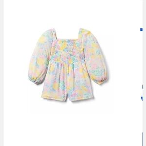 Floral Janie and Jack The Emma Smocked Romper